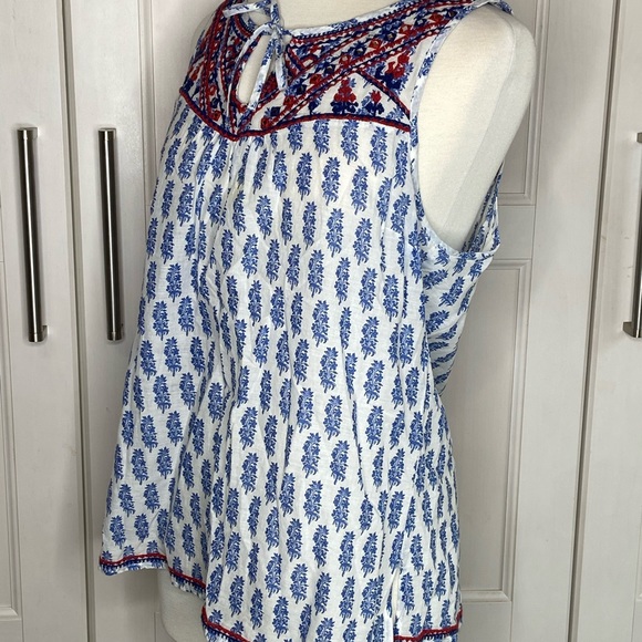 Lucky Brand Boho Top sz L - Picture 5 of 8